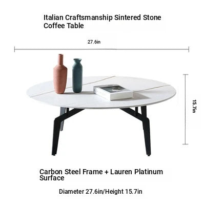 Elegant Sintered Stone Coffee Table - Modern Multi-layer Design for Chic Living Rooms hldjj-3021