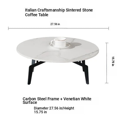Elegant Sintered Stone Coffee Table - Modern Multi-layer Design for Chic Living Rooms hldjj-3021