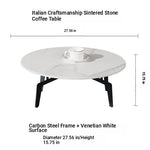 Elegant Sintered Stone Coffee Table - Modern Multi-layer Design for Chic Living Rooms hldjj-3021