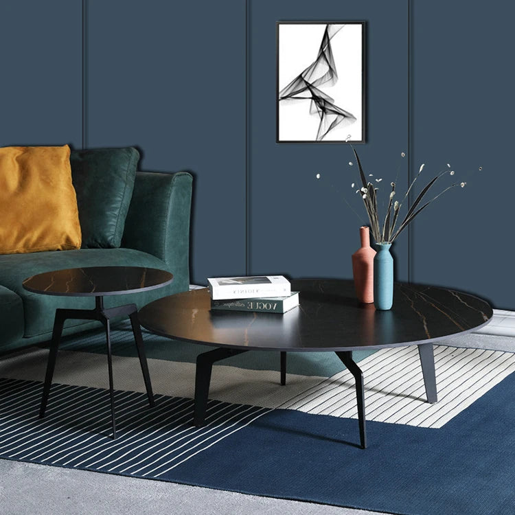 Elegant Sintered Stone Coffee Table - Modern Multi-layer Design for Chic Living Rooms hldjj-3021