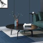 Elegant Sintered Stone Coffee Table - Modern Multi-layer Design for Chic Living Rooms hldjj-3021