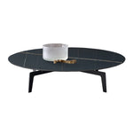 Elegant Sintered Stone Coffee Table - Modern Multi-layer Design for Chic Living Rooms hldjj-3021
