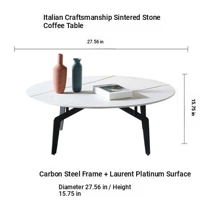 Elegant Sintered Stone Coffee Table - Modern Multi-layer Design for Chic Living Rooms hldjj-3021
