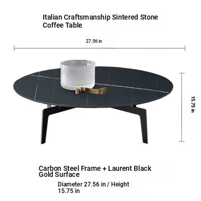 Elegant Sintered Stone Coffee Table - Modern Multi-layer Design for Chic Living Rooms hldjj-3021