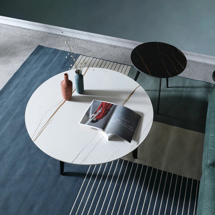 Elegant Sintered Stone Coffee Table - Modern Multi-layer Design for Chic Living Rooms hldjj-3021