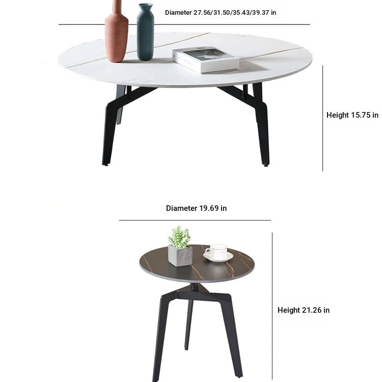 Elegant Sintered Stone Coffee Table - Modern Multi-layer Design for Chic Living Rooms hldjj-3021