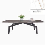 Modern Sintered Stone Coffee Table with Elegant Design - Perfect for Living Room Décor hldjj-3022