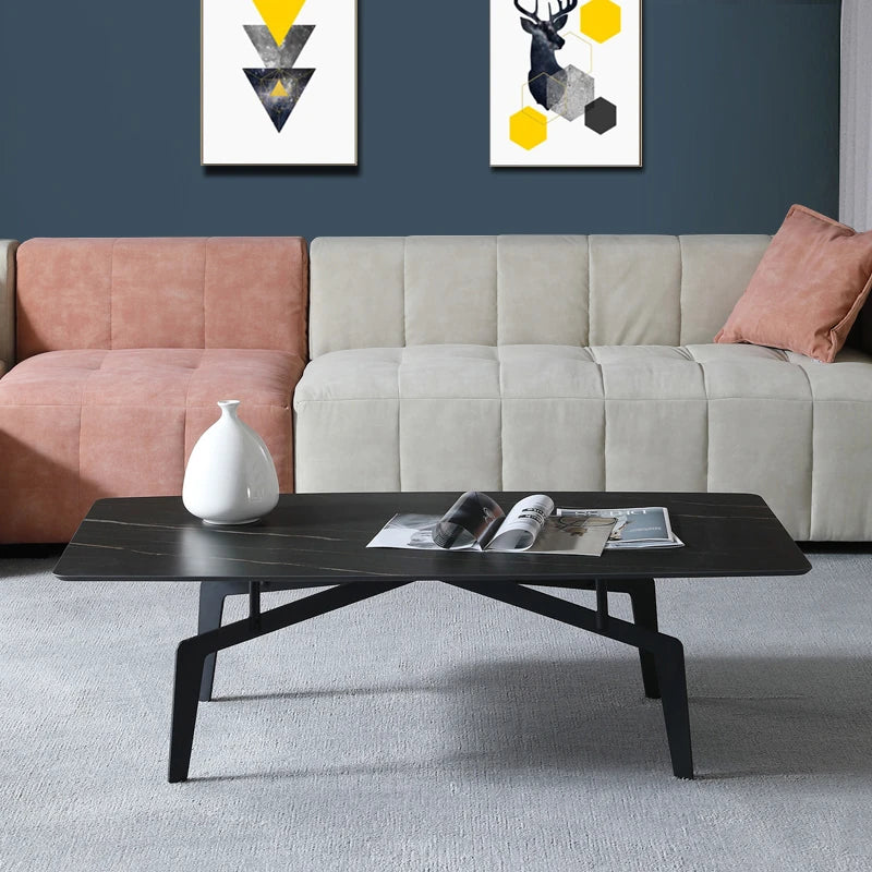 Modern Sintered Stone Coffee Table with Elegant Design - Perfect for Living Room Décor hldjj-3022