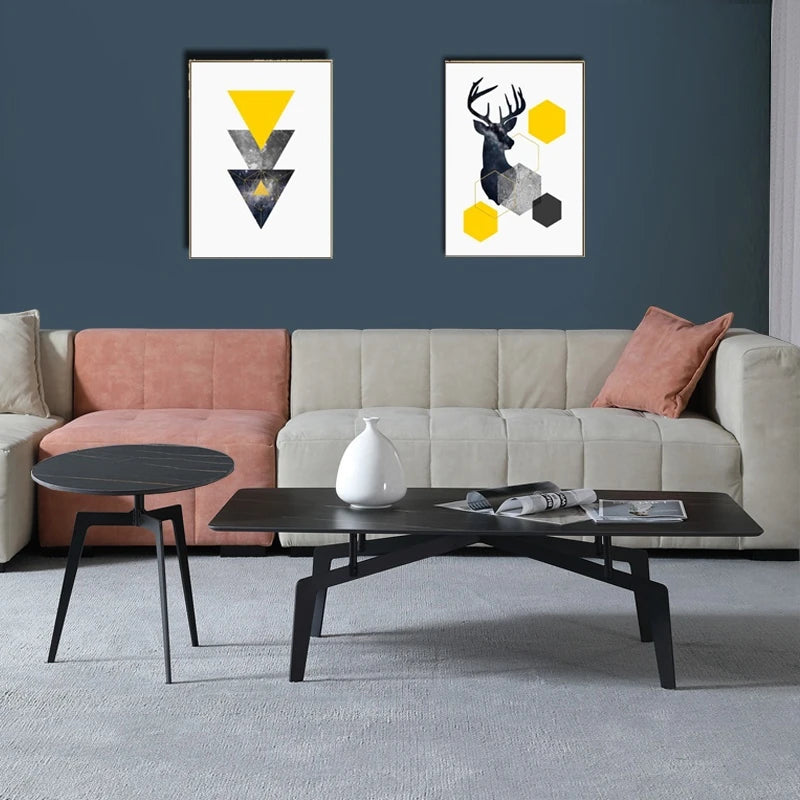 Modern Sintered Stone Coffee Table with Elegant Design - Perfect for Living Room Décor hldjj-3022