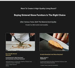 Modern Sintered Stone Coffee Table with Elegant Design - Perfect for Living Room Décor hldjj-3022