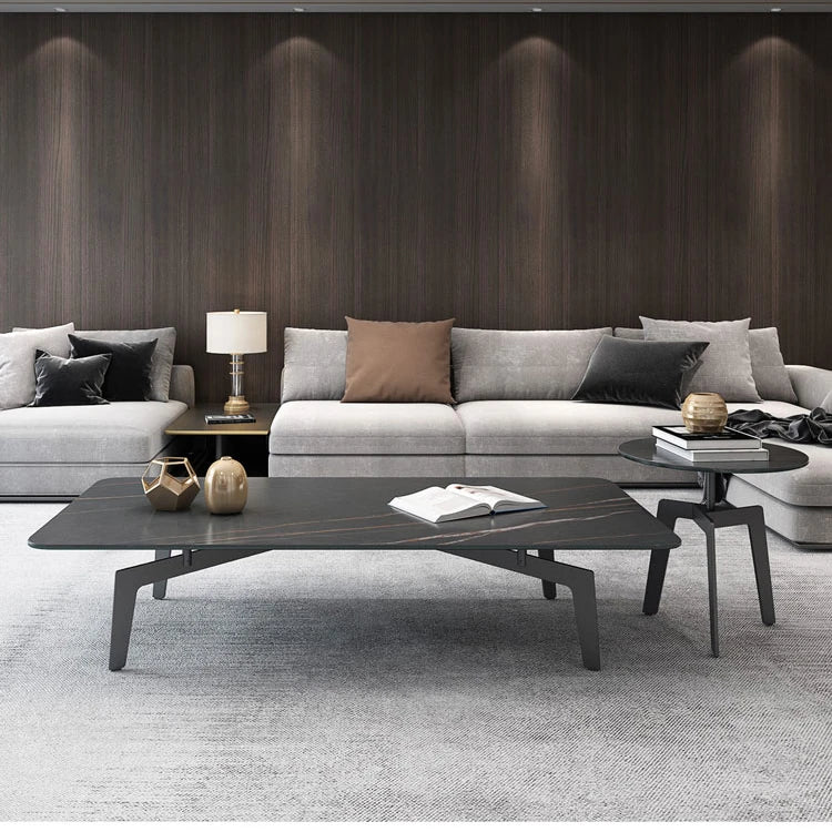 Modern Sintered Stone Coffee Table with Elegant Design - Perfect for Living Room Décor hldjj-3022