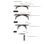 Modern Sintered Stone Coffee Table with Elegant Design - Perfect for Living Room Décor hldjj-3022