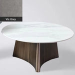 Elegant Sintered Stone Coffee Table Set - Modern Round Design for Living Room Decor hldjj-3023