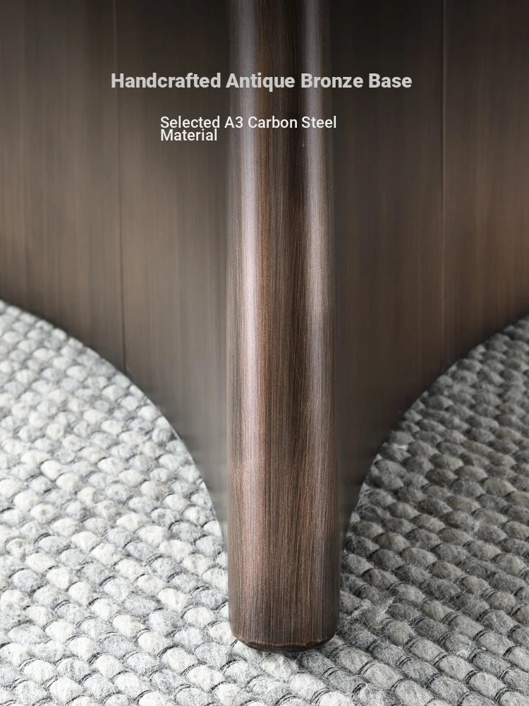 Elegant Sintered Stone Coffee Table Set - Modern Round Design for Living Room Decor hldjj-3023