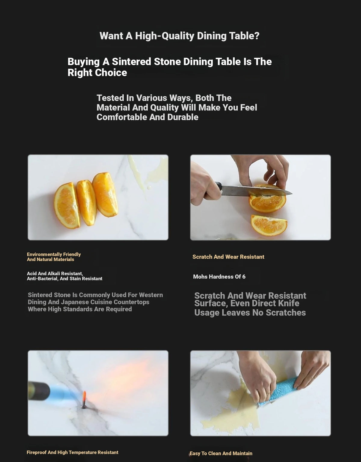 Elegant Sintered Stone Coffee Table Set - Modern Round Design for Living Room Decor hldjj-3023