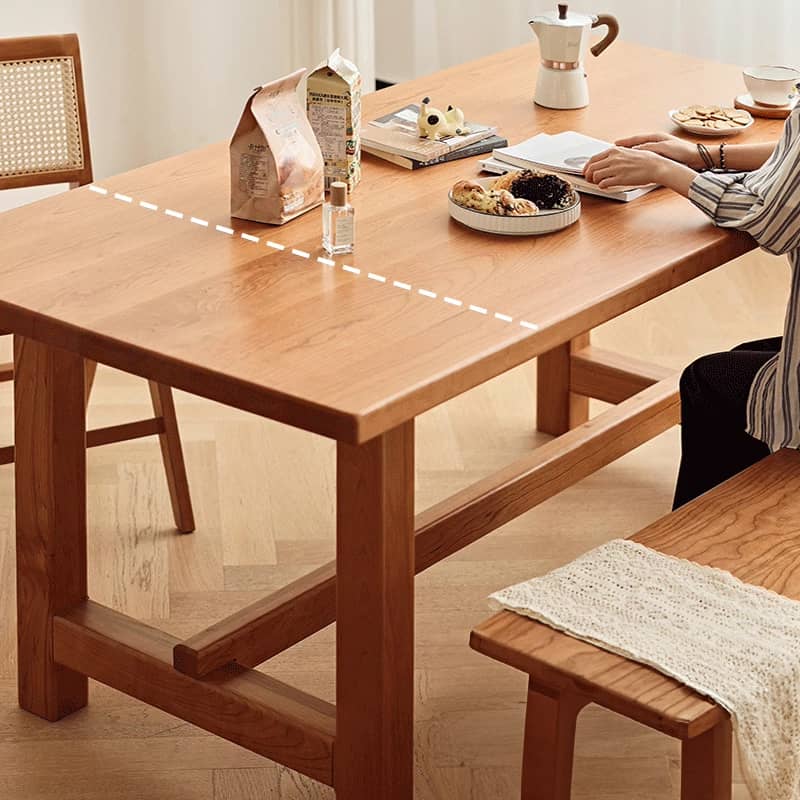 Elegant Natural Cherry Wood Table - Perfect for Modern Interiors hldmz-708