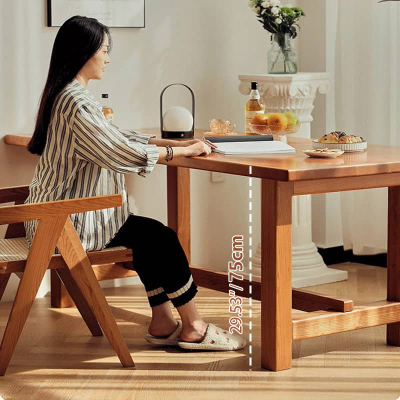 Elegant Natural Cherry Wood Table - Perfect for Modern Interiors hldmz-708