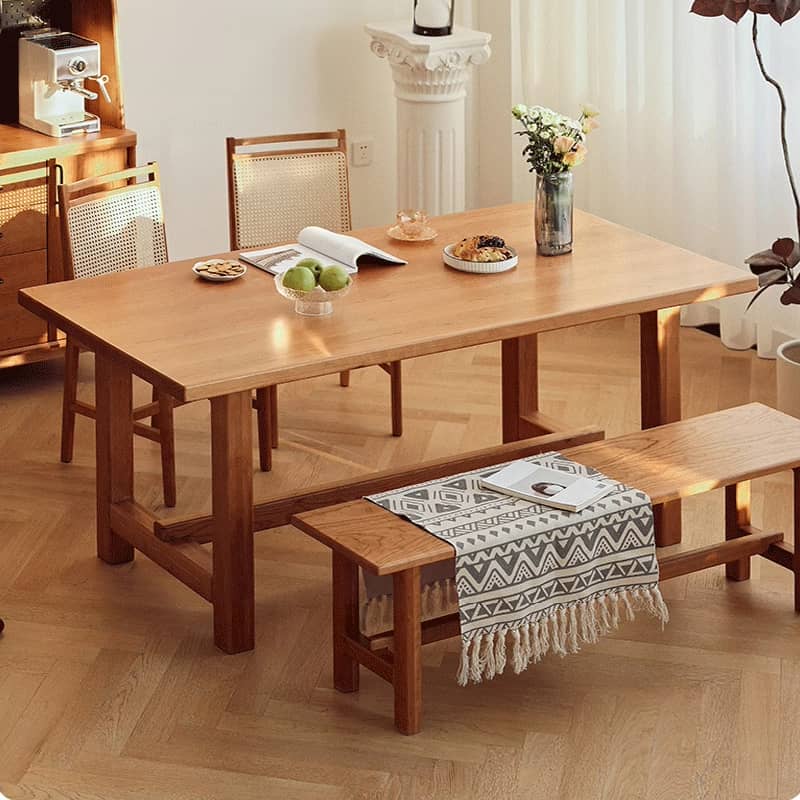 Elegant Natural Cherry Wood Table - Perfect for Modern Interiors hldmz-708