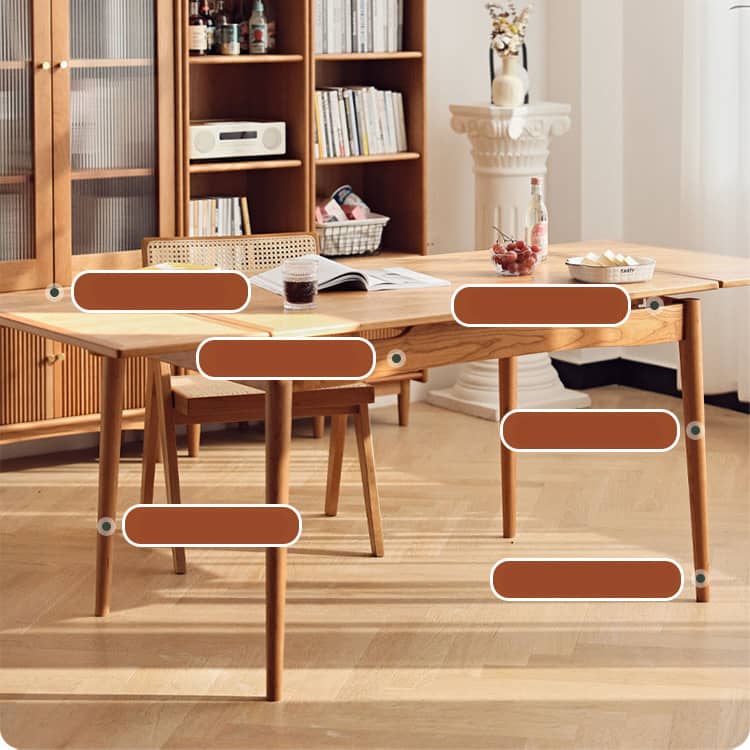 Exquisite Cherry Wood Natural Finish Table - Premium Plywood Construction hldmz-711