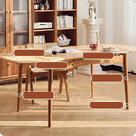 Exquisite Cherry Wood Natural Finish Table - Premium Plywood Construction hldmz-711