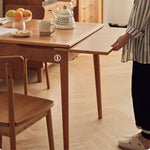 Exquisite Cherry Wood Natural Finish Table - Premium Plywood Construction hldmz-711