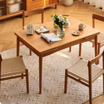 Exquisite Cherry Wood Natural Finish Table - Premium Plywood Construction hldmz-711