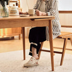 Exquisite Cherry Wood Natural Finish Table - Premium Plywood Construction hldmz-711