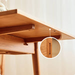 Exquisite Cherry Wood Natural Finish Table - Premium Plywood Construction hldmz-711