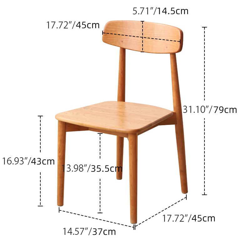 Elegant Natural Wood Chair in Oak and Cherry Finishes – Perfect for Any Room Decor hldmz-716