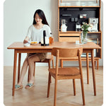 Elegant Natural Cherry Wood Chair for Timeless Home Décor hldmz-718