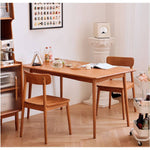 Elegant Natural Cherry Wood Chair for Timeless Home Décor hldmz-718