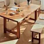 Elegant Cherry Wood Stool - Natural Finish for Timeless Style hldmz-725