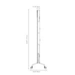 Elegant Cherry Wood Storage Rack with Glass Acrylic Accents – Durable & Stylish Organizer hldmz-738