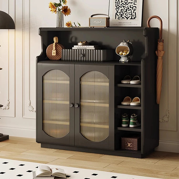 Stylish Glass Multi-Layer Cabinet with Sleek Storage Design for Modern Homes hlxl-4398