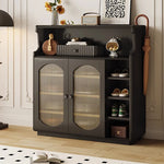 Stylish Glass Multi-Layer Cabinet with Sleek Storage Design for Modern Homes hlxl-4398