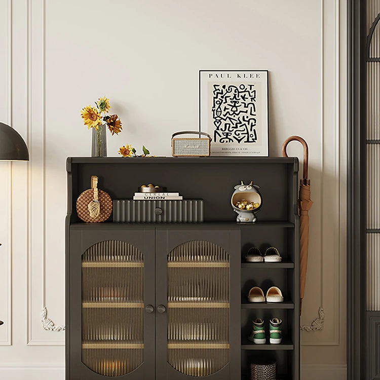 Stylish Glass Multi-Layer Cabinet with Sleek Storage Design for Modern Homes hlxl-4398