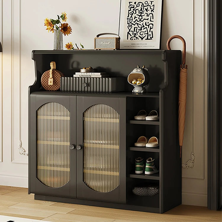 Stylish Glass Multi-Layer Cabinet with Sleek Storage Design for Modern Homes hlxl-4398