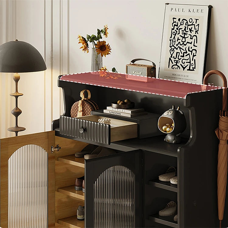 Stylish Glass Multi-Layer Cabinet with Sleek Storage Design for Modern Homes hlxl-4398