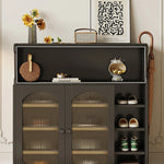 Stylish Glass Multi-Layer Cabinet with Sleek Storage Design for Modern Homes hlxl-4398