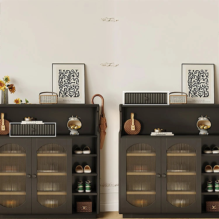 Stylish Glass Multi-Layer Cabinet with Sleek Storage Design for Modern Homes hlxl-4398