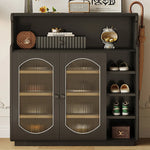 Stylish Glass Multi-Layer Cabinet with Sleek Storage Design for Modern Homes hlxl-4398