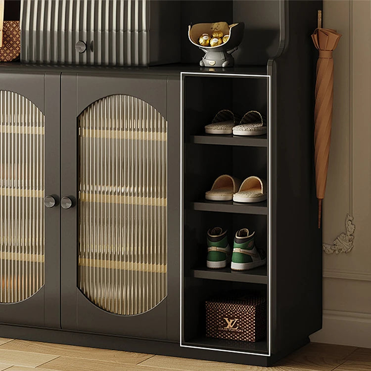 Stylish Glass Multi-Layer Cabinet with Sleek Storage Design for Modern Homes hlxl-4398