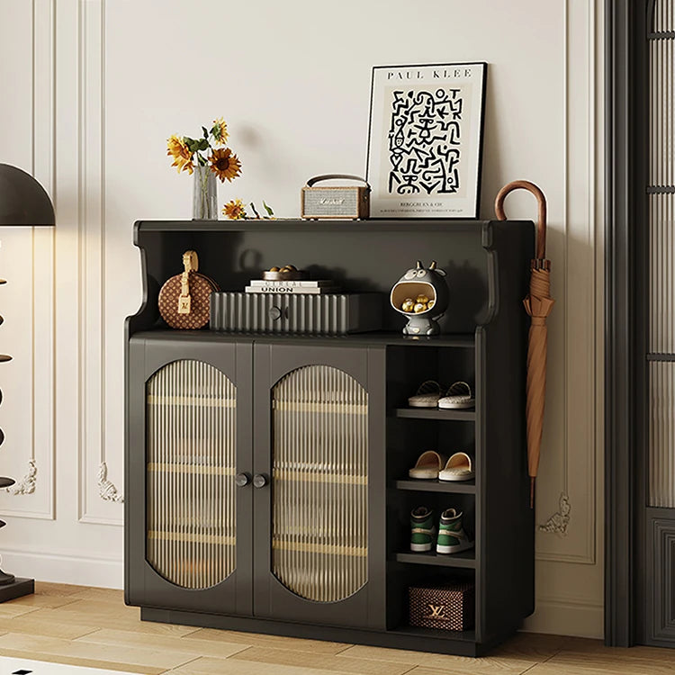 Stylish Glass Multi-Layer Cabinet with Sleek Storage Design for Modern Homes hlxl-4398