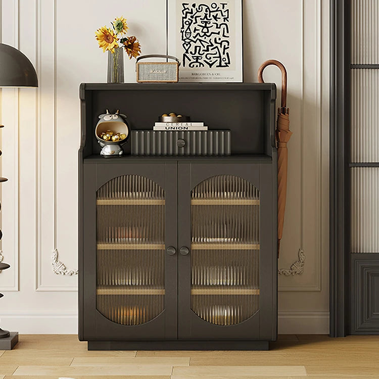 Stylish Glass Multi-Layer Cabinet with Sleek Storage Design for Modern Homes hlxl-4398