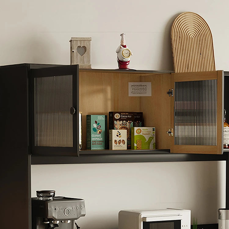 Modern Glass Display Cabinet with Storage for Kitchen and Dining Room hlxl-4401