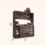 Modern Glass Display Cabinet with Storage for Kitchen and Dining Room hlxl-4401