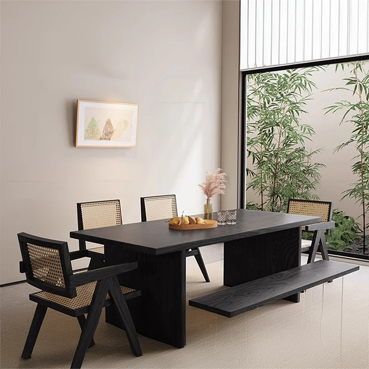 Stylish Ash Wood & Rattan Weave Chair – Modern Elegance for Your Home hlxl-4402