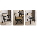 Stylish Ash Wood & Rattan Weave Chair – Modern Elegance for Your Home hlxl-4402