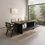 Stylish Ash Wood & Rattan Weave Chair – Modern Elegance for Your Home hlxl-4402