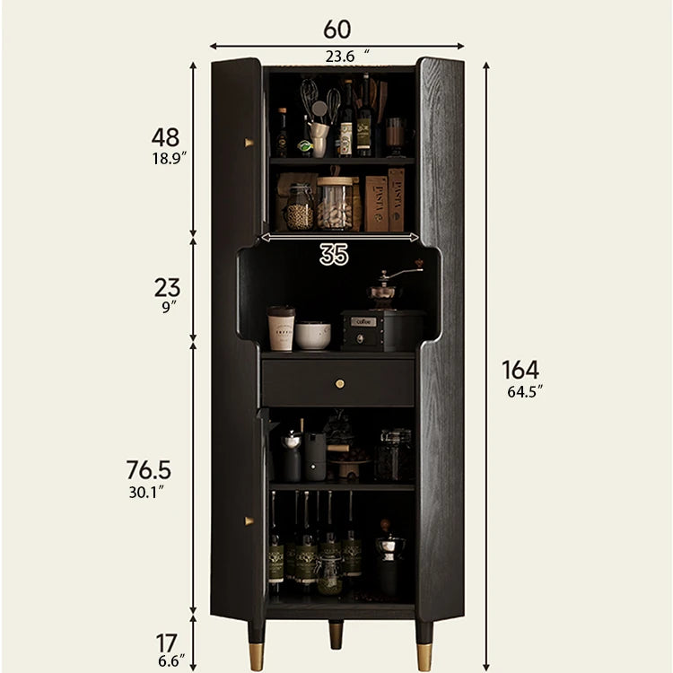 Stylish Glass Ash Wood Corner Cabinet for Modern Living Rooms hlxl-4403